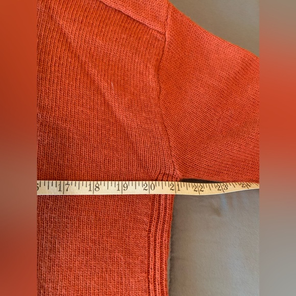 Talbots NWT burnt orange 3/4 sleeve turtleneck sweater size P (smalll?) petite - Picture 8 of 15